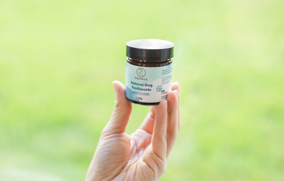 Drby natural pet toothpaste for dogs and cats