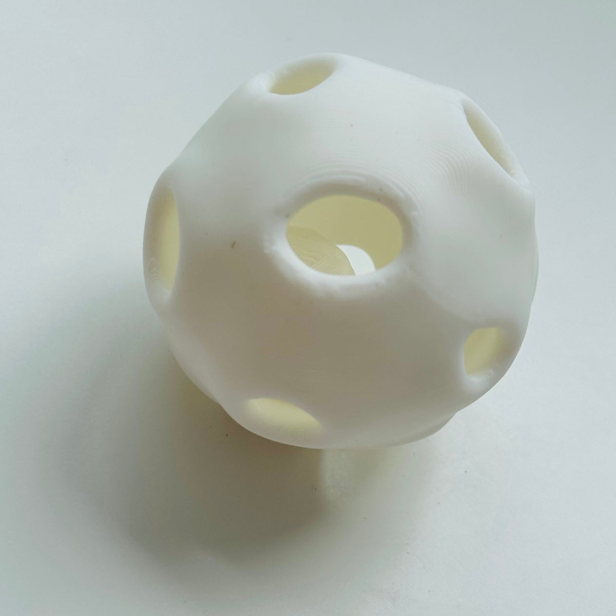 Ball-in-ball interactive toy for cats and small dogs, White Orbit design