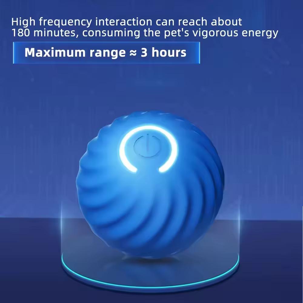 USB rechargeable bouncing ball toy for dogs and cats