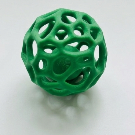 Ball-in-ball interactive toy for cats and small dogs, Green Nest design