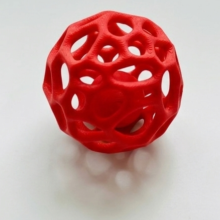 Ball-in-ball interactive toy for cats and small dogs, Red Nest design
