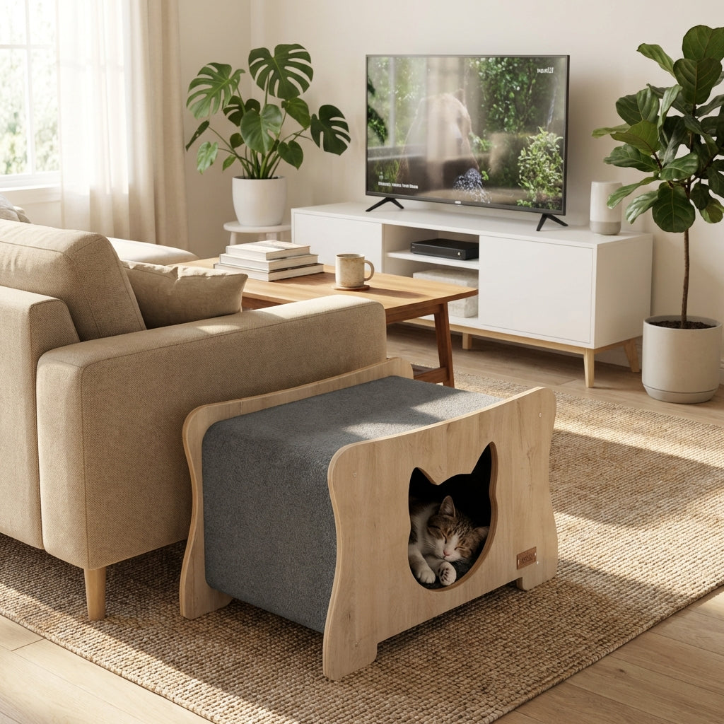 The Hammock Scratchable Cat House