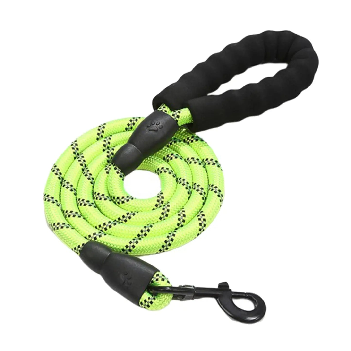 Leash with Comfortable Thick Durable Nylon Rope,Padded Handle,Highly Reflective Threads Pet Leashes,for Medium,Large Dogs