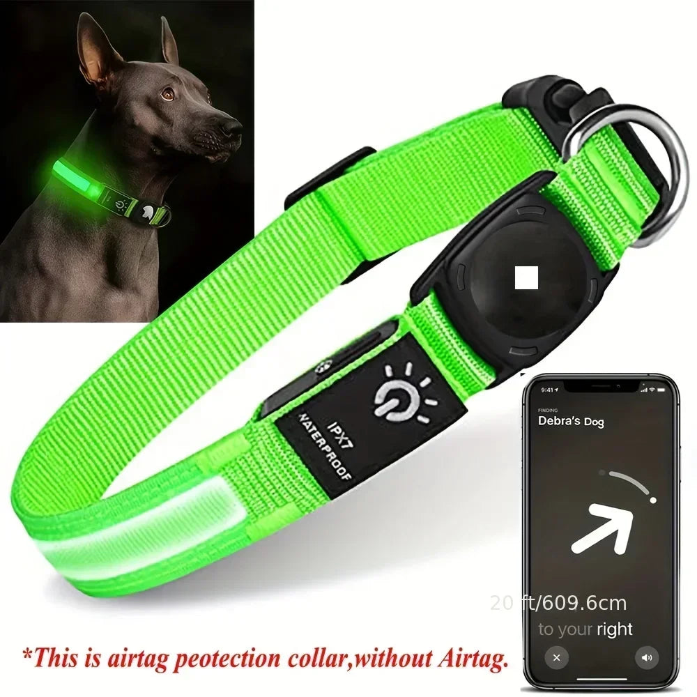 Light Up airtag collar