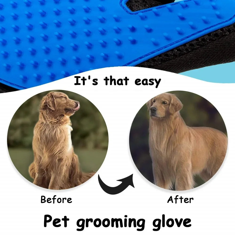 Pet hair remove gloves