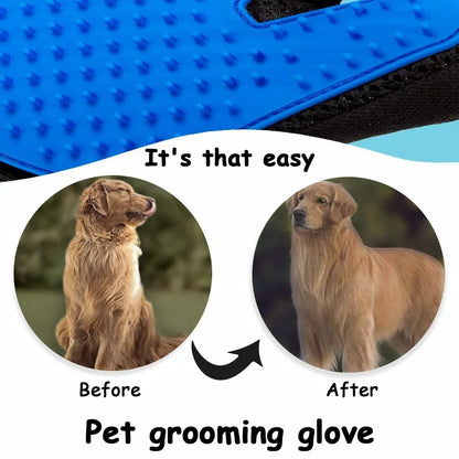 Pet hair remove gloves