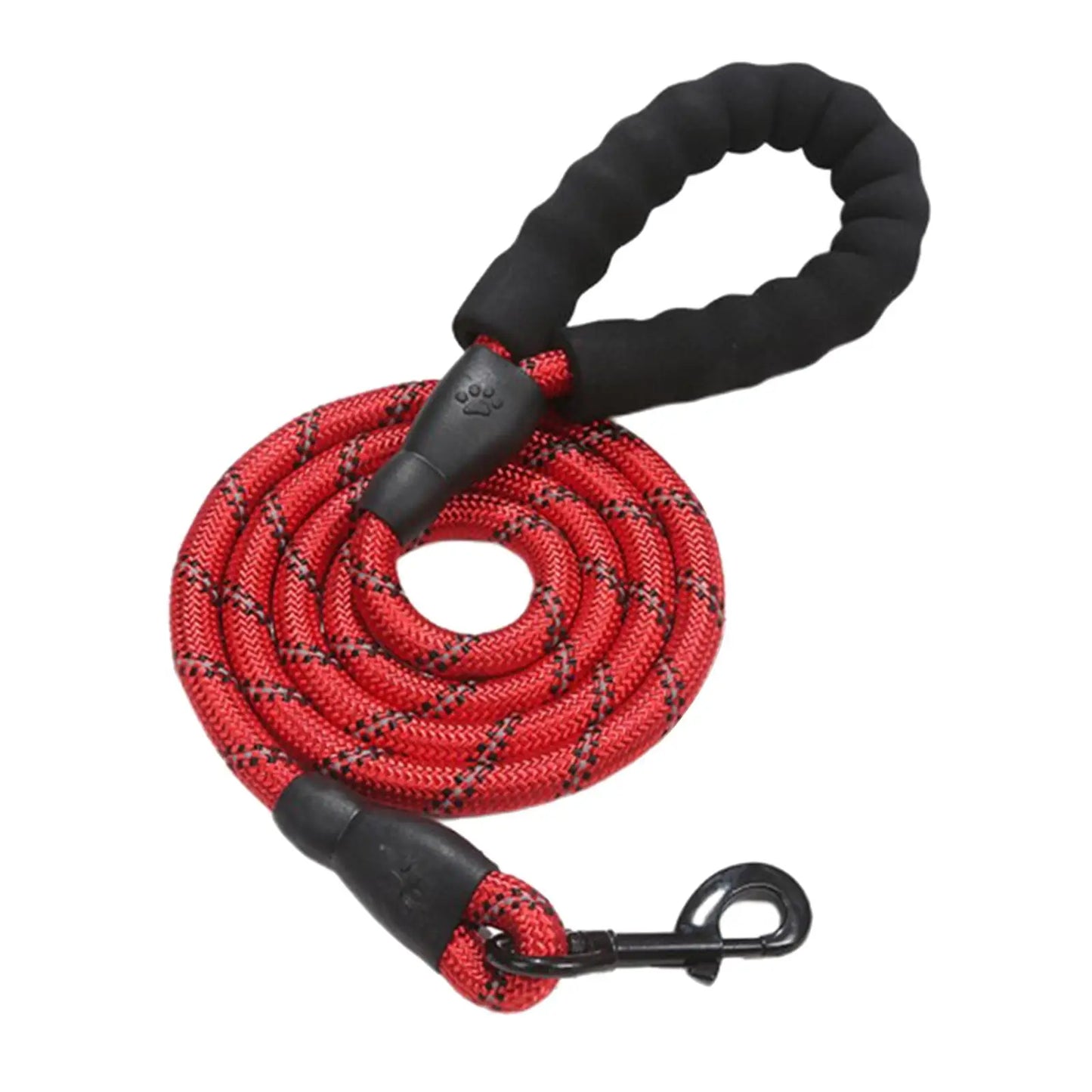 Leash with Comfortable Thick Durable Nylon Rope,Padded Handle,Highly Reflective Threads Pet Leashes,for Medium,Large Dogs