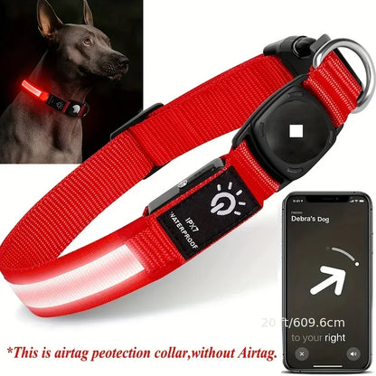 Light Up airtag collar