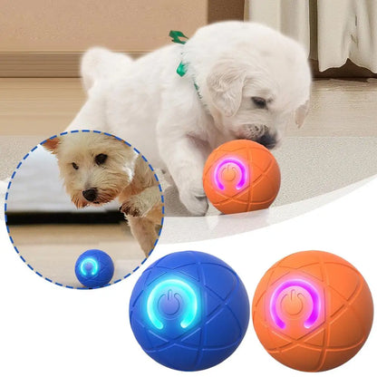 Smart Automatic Pet Jumping Ball Electric Cat And Dog Cool Light LED Owner Self-Hi Interactive Toy Safety Pet Rechargeable Z0J4