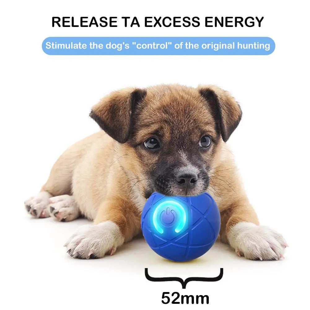 Smart Automatic Pet Jumping Ball Electric Cat And Dog Cool Light LED Owner Self-Hi Interactive Toy Safety Pet Rechargeable Z0J4