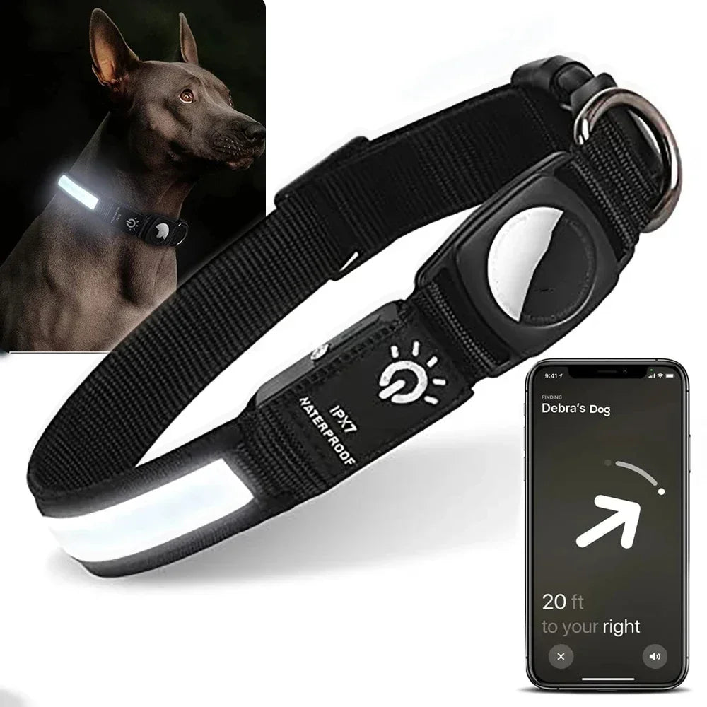 Light Up airtag collar