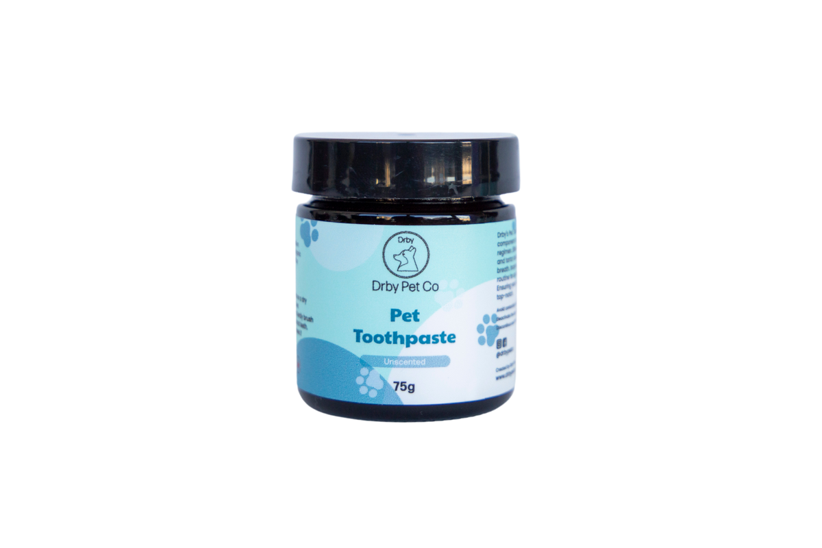 Drby natural pet toothpaste for dogs and cats